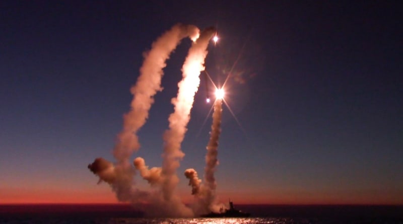 Rakety typu Kalibr bývají odpalovány z lodí v Černém moři