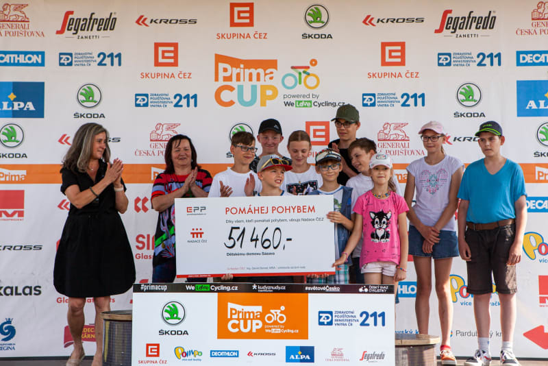 Cyklistického seriálu Prima CUP se zúčastnily také děti.
