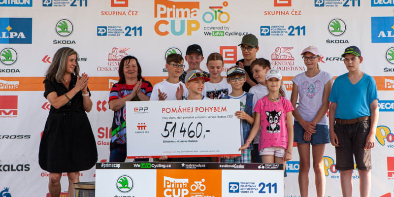 Cyklistického seriálu Prima CUP se zúčastnily také děti.