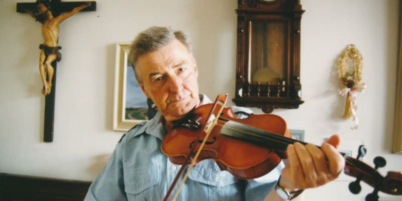 Herec Miroslav Zounar uměl hrát výborně na housle.