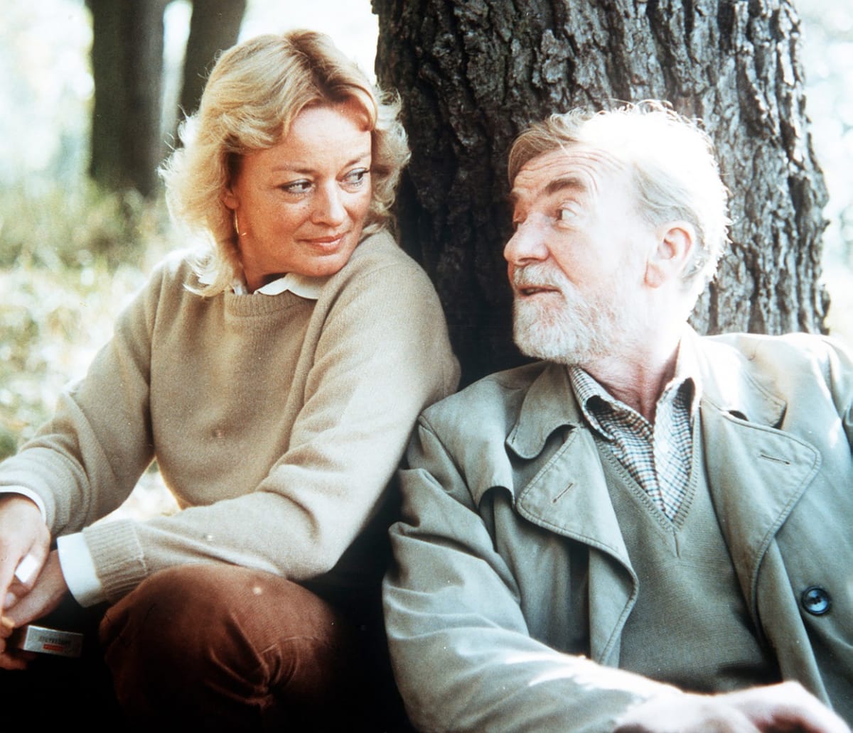 Její otec Miroslav Macháček měl velmi komplikovanou povahu. Na snímku s Janou Brejchovou ve filmu Skalpel, prosím.