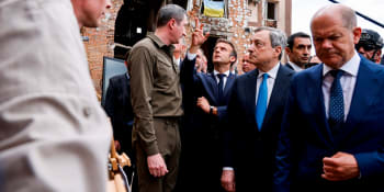 Překvapivá návštěva ze Západu? Chladný Macron, Scholz a Draghi jednali v Kyjevě