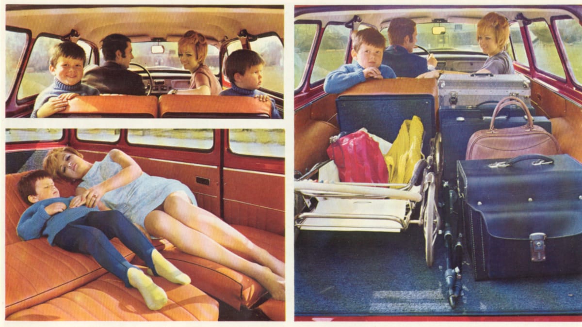 Škoda Octavia combi vyráběná v 60. letech lůžkovou úpravu propagovala v reklamním prospektu.