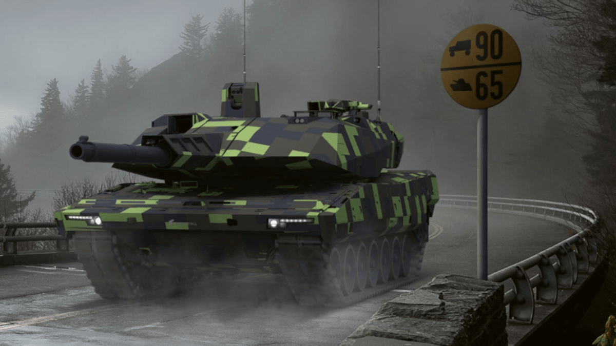 Německý tank nové generace KF51 Panther představil zbrojařský koncern Rheinmetall.