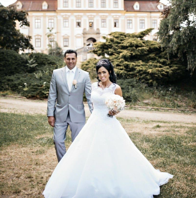 Marie a Vladimír Růžičkovi ve svůj svatební den