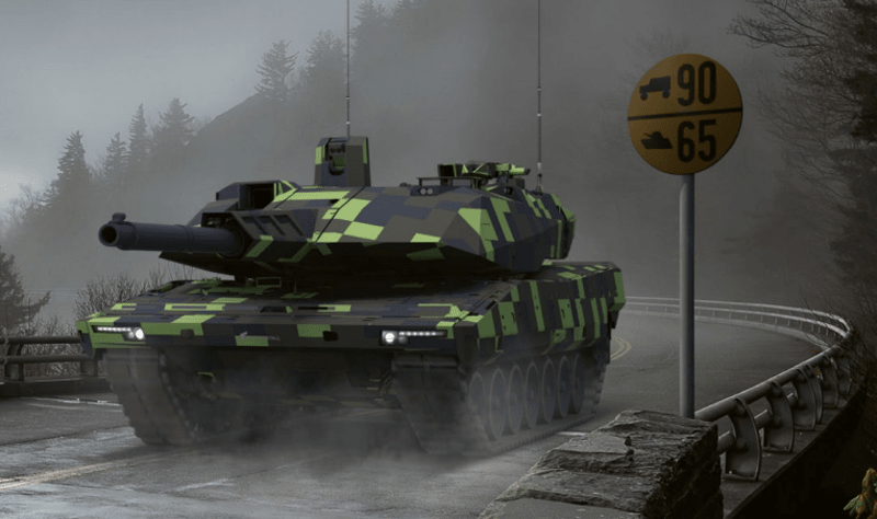 Německý tank nové generace KF51 Panther od zbrojařského koncernu Rheinmetall