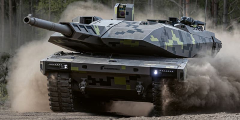 Německý tank nové generace KF51 Panther od zbrojařského koncernu Rheinmetall
