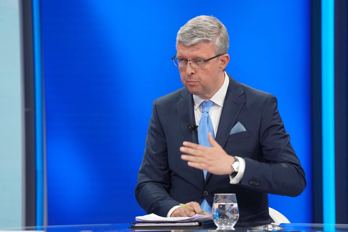 Poslanec Karel Havlíček (ANO)  v Partii Terezie Tománkové 19. června 2022