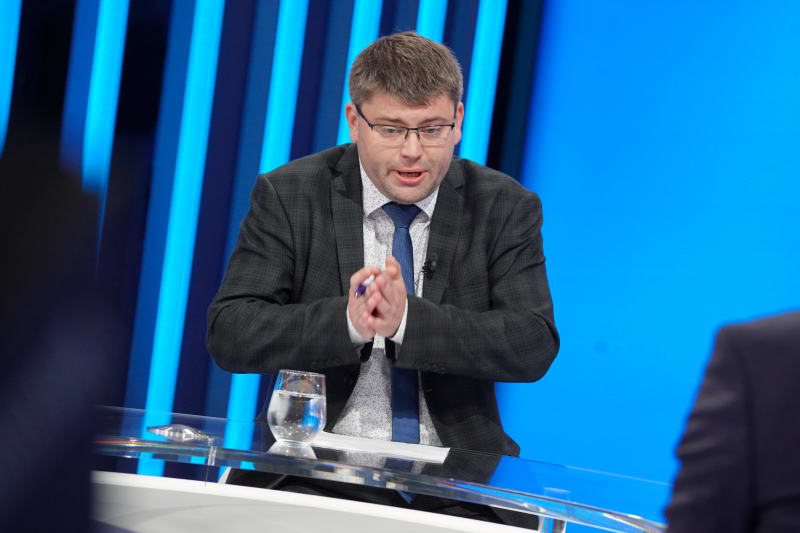 Poslanec Jan Jakob (TOP 09) v Partii Terezie Tománkové 19. června 2022