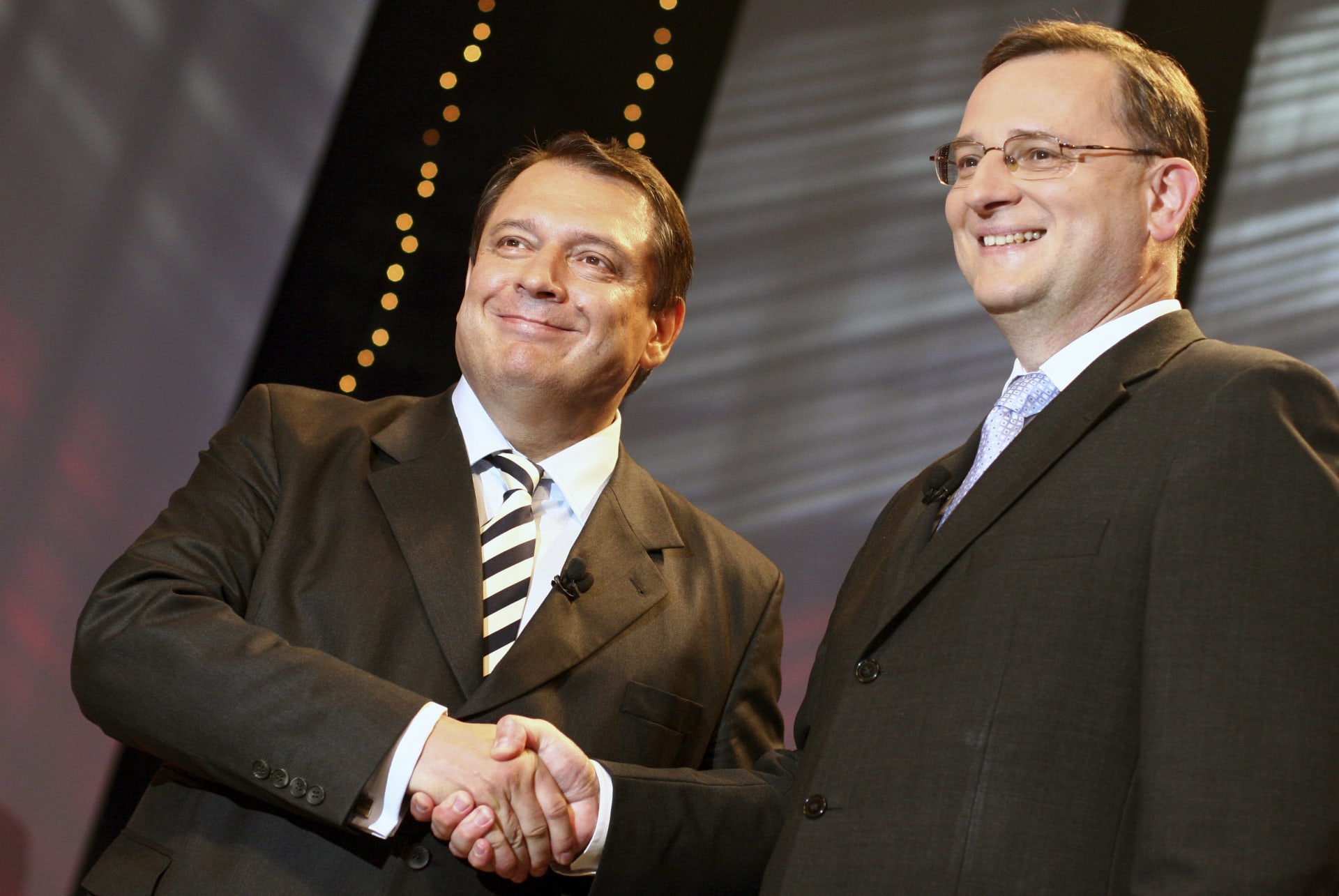 Bývalí premiéři Jiří Paroubek a Stanislav Gross. 