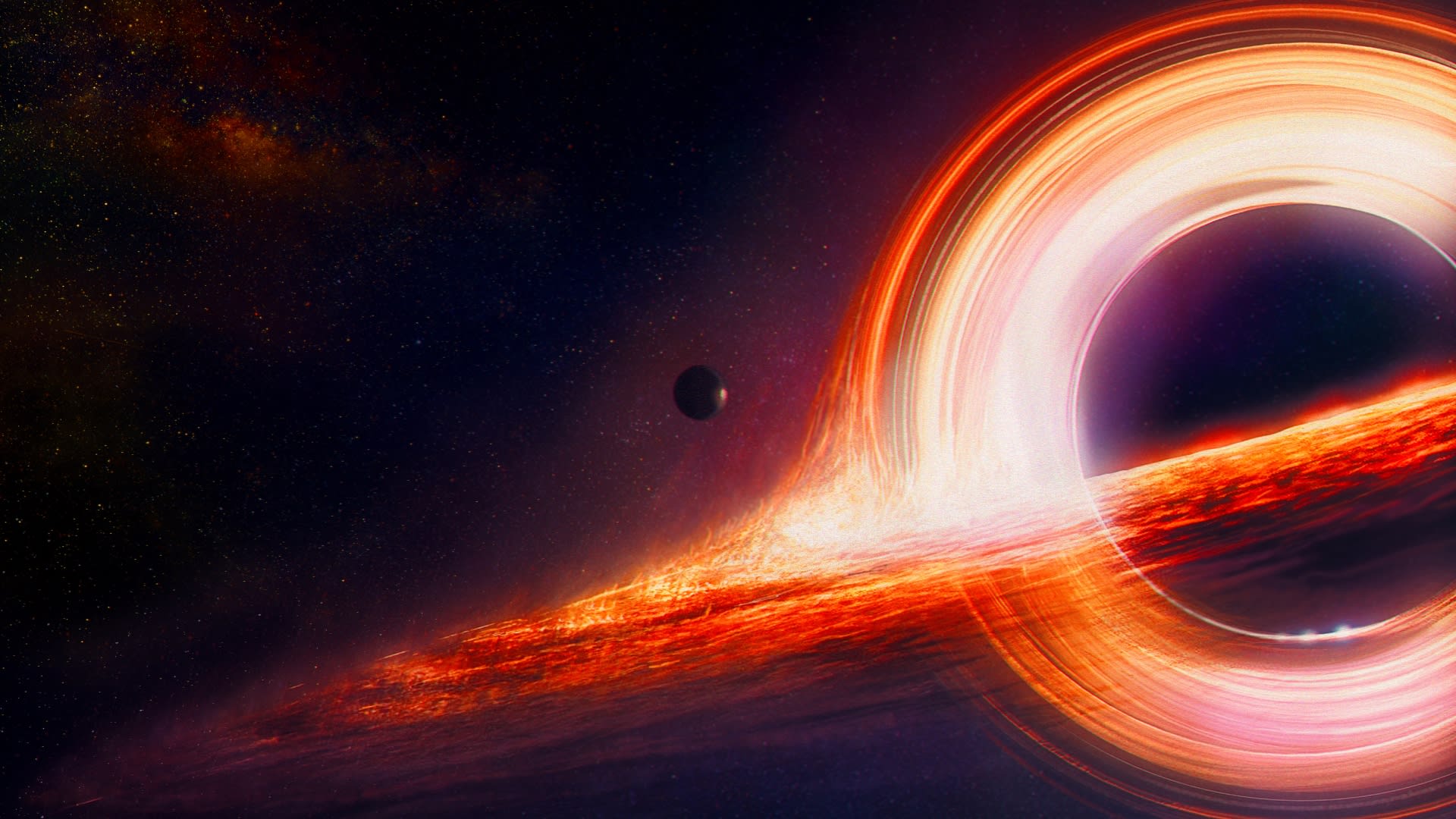 Ilustrační fotka černé díry