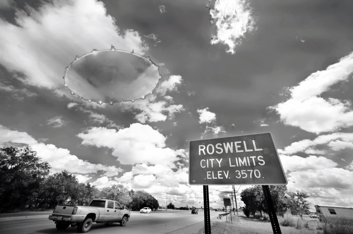 Roswellský incident, ilustrační foto