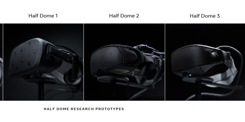 Prototyp Half Dome díky technologii sledování pohybu očí umožní zaostřit na jakýkoli objekt v jakékoli vzdálenosti.