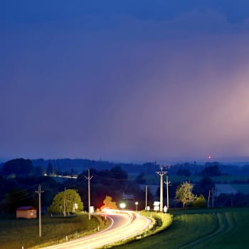 Bouře nedaleko Opatova u Vyskytné 20. května 2022.