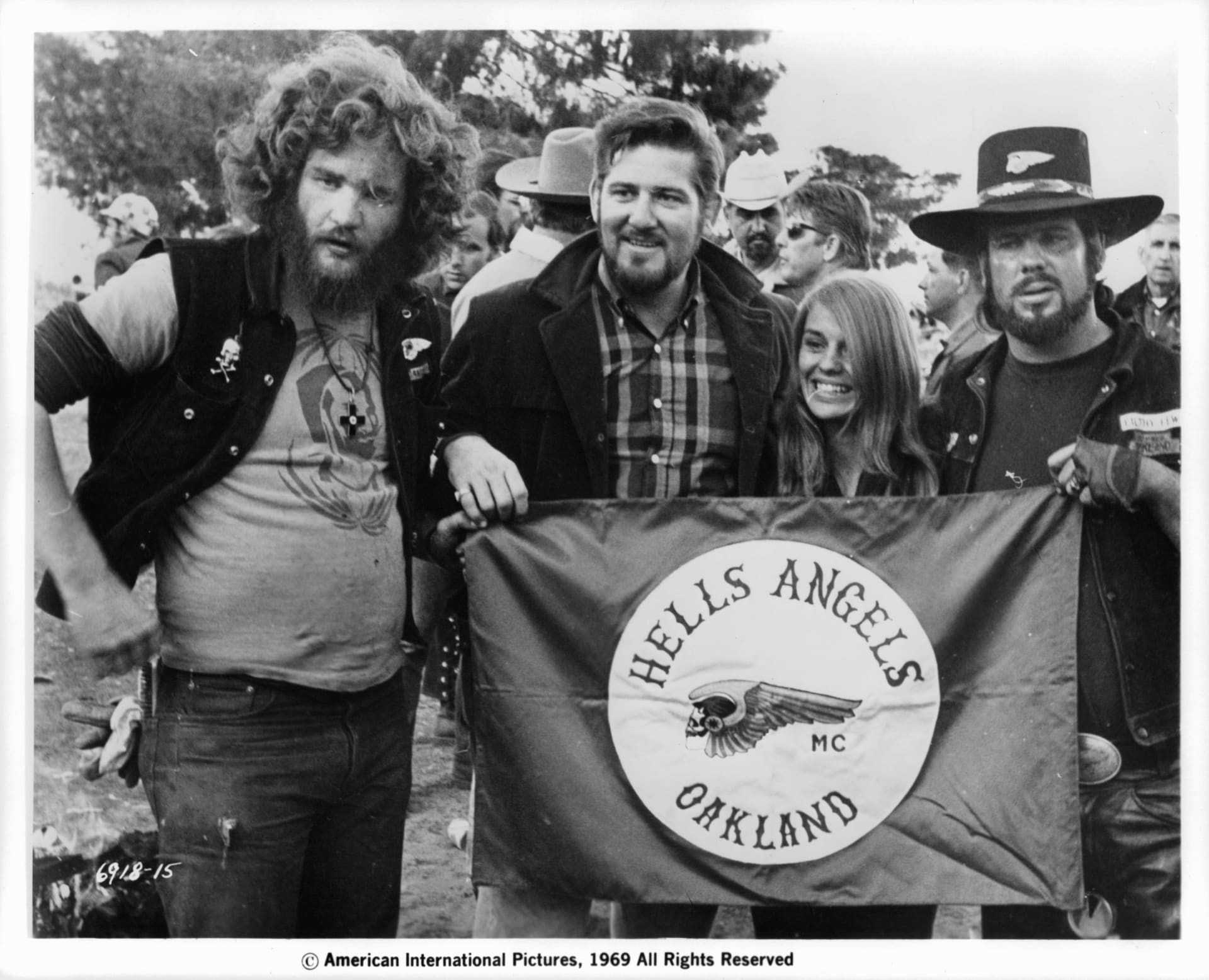 Sonny Barger a další členové Hell’s Angels ve stejnojmenném filmu z roku 1969