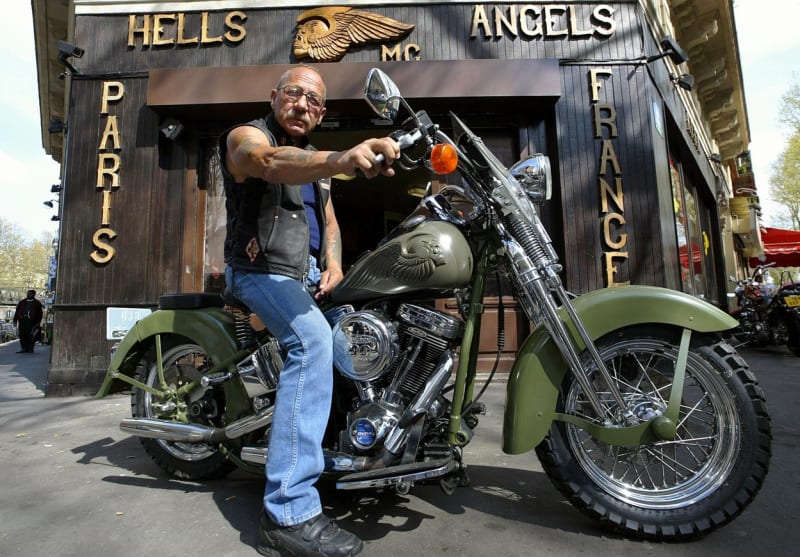 Spoluzakladatel motorkářského klubu Hell’s Angels Sonny Barger na návštěvě Paříže