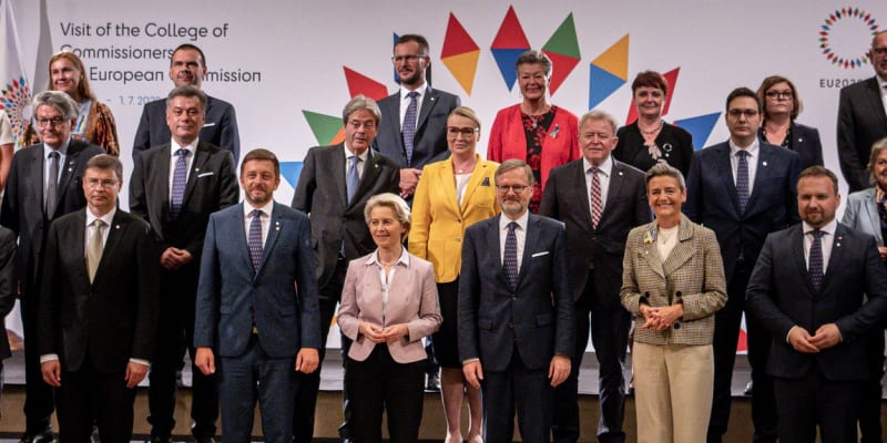 Setkání státníků v Litomyšli při českém převzetí předsednictví Rady Evropské unie.