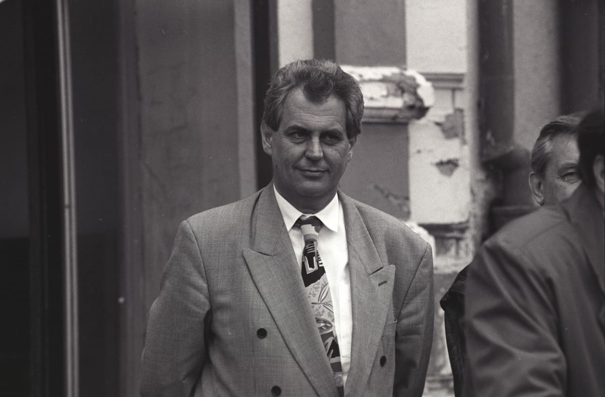 Miloš Zeman na snímku v roce 1991