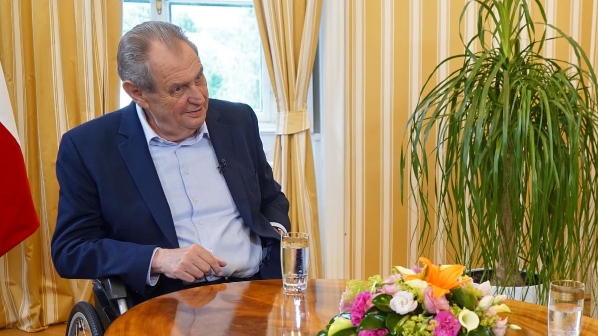 Prezident Miloš Zeman v Partii Terezie Tománkové (3. 7. 2022)