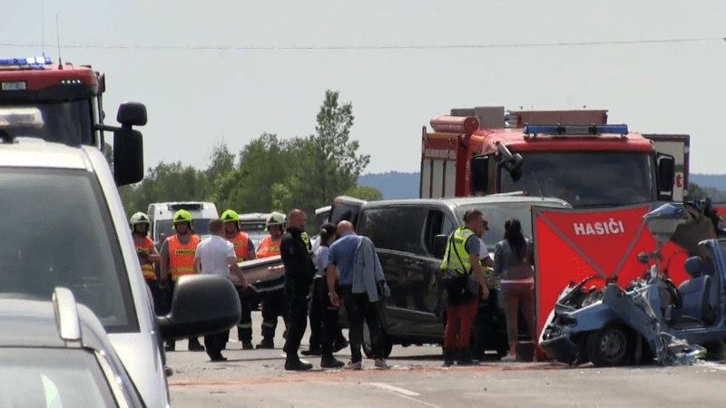 Tragická nehoda na dálnici D10 nedaleko Mnichova Hradiště
