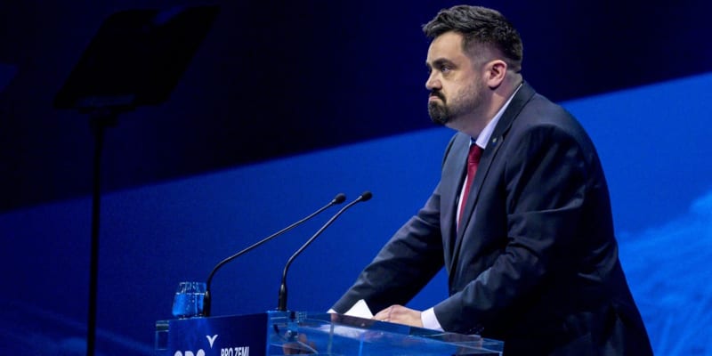 Pavel Novotný na kongresu ODS v lednu 2020.