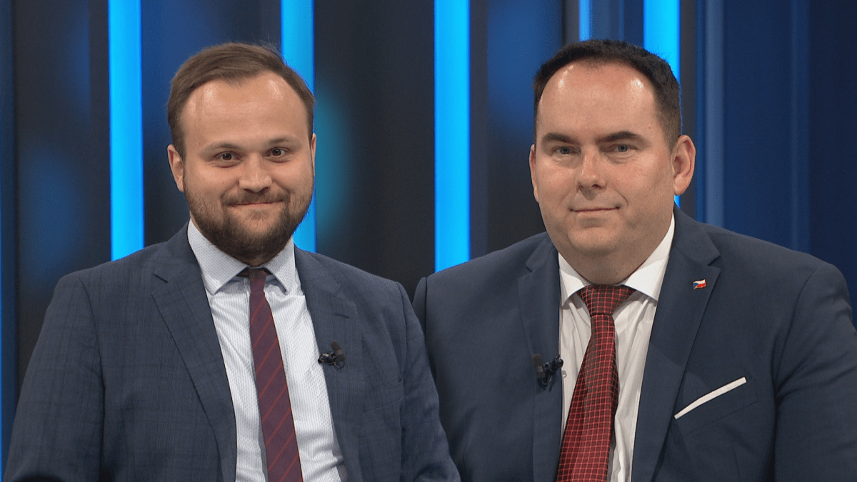 Poslanci Jiří Havránek (ODS) a Jan Hrnčíř (SPD)