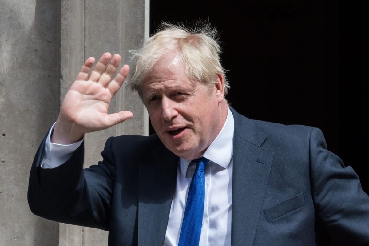 Britský premiér Boris Johnson v červnu 2022