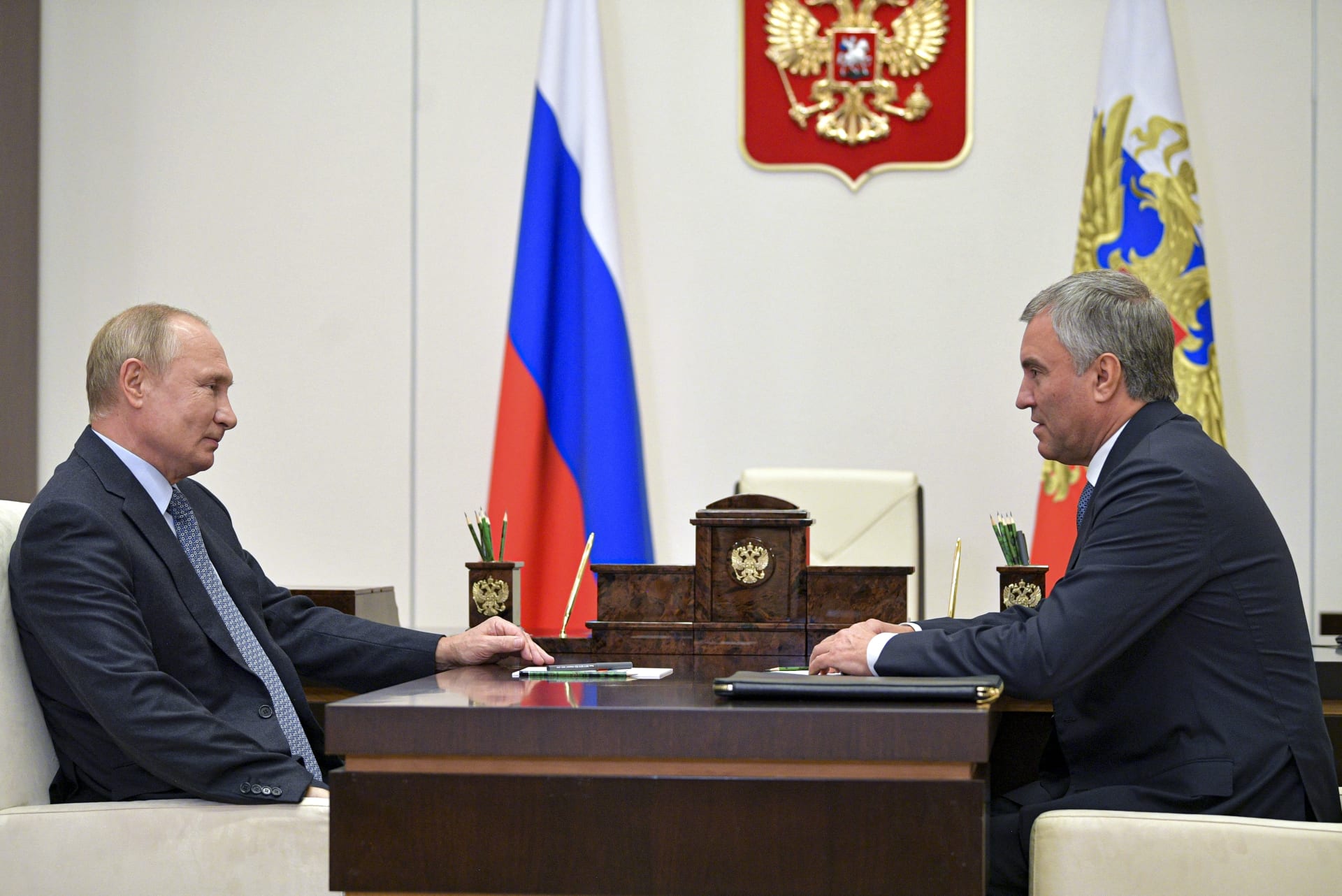 Vladimir Putin a Vjačeslav Volodin
