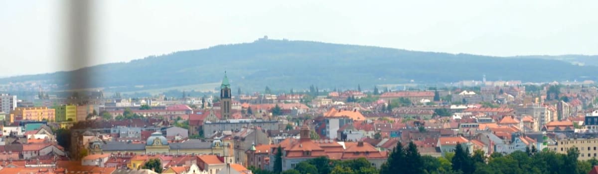 Výhled z chrámu svatého Bartoloměje v Plzni