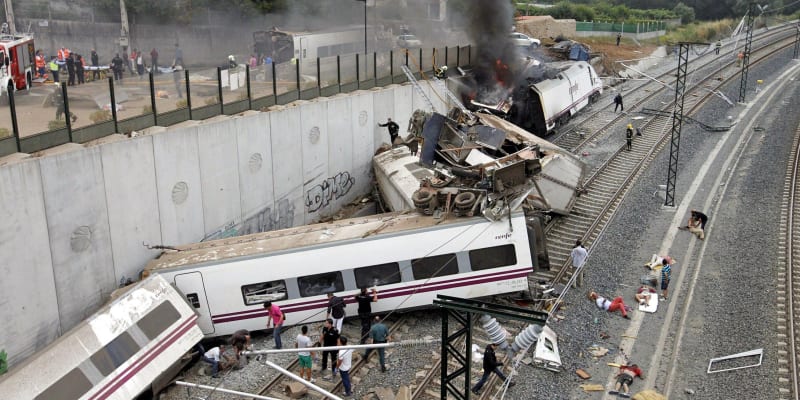 Nehoda vlaku u města Santiago de Compostela z roku 2013