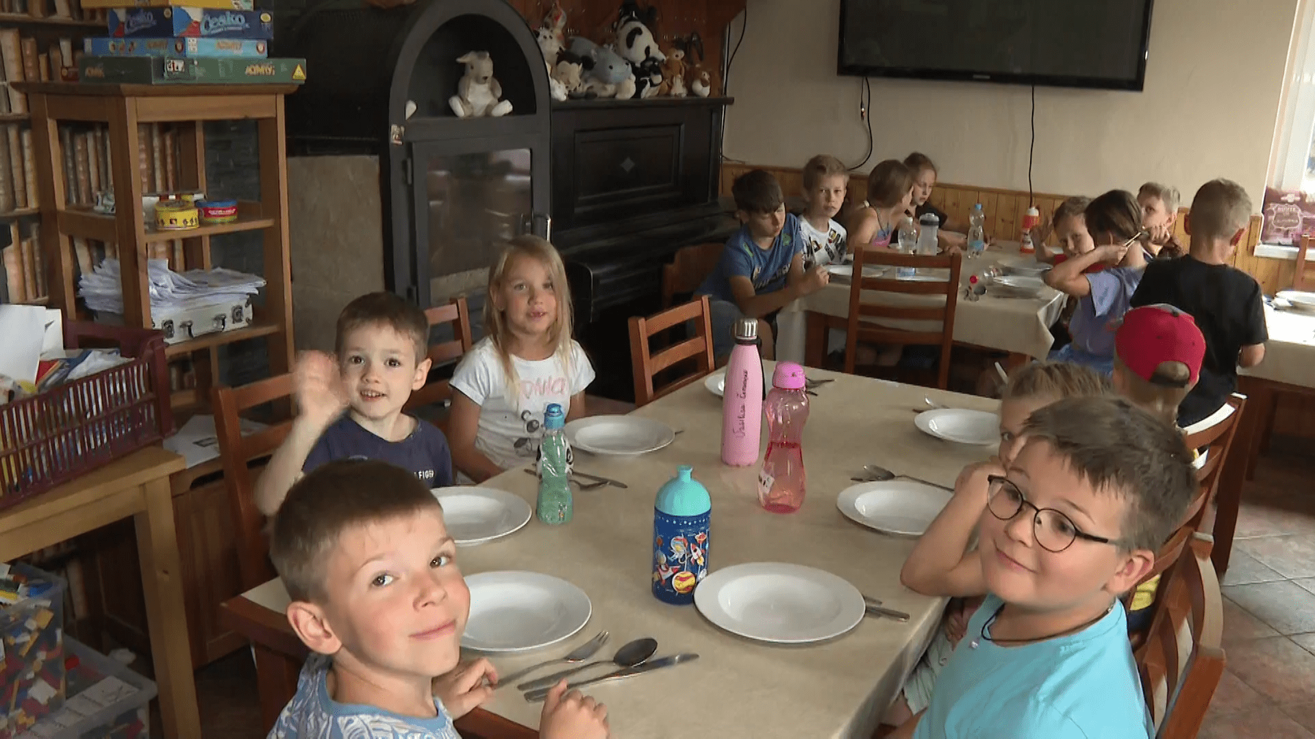 Ukrajinské děti se na táboře učí hlavně češtinu.