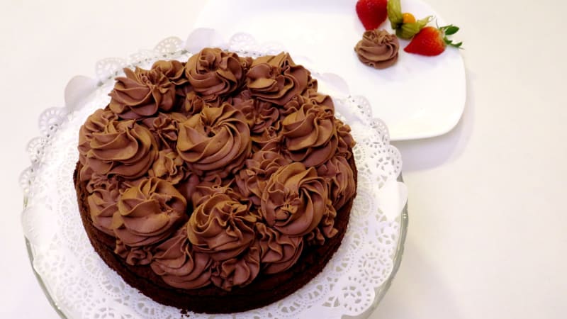 Čokoládový smetanový dortík