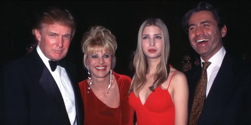 Donald, Ivana a Ivanka Trumpovi, rok 1998.