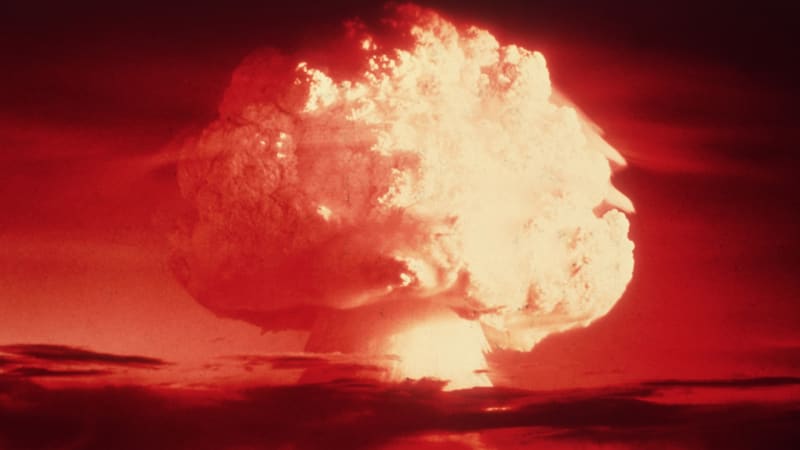 Test atomové bomby v 50. letech