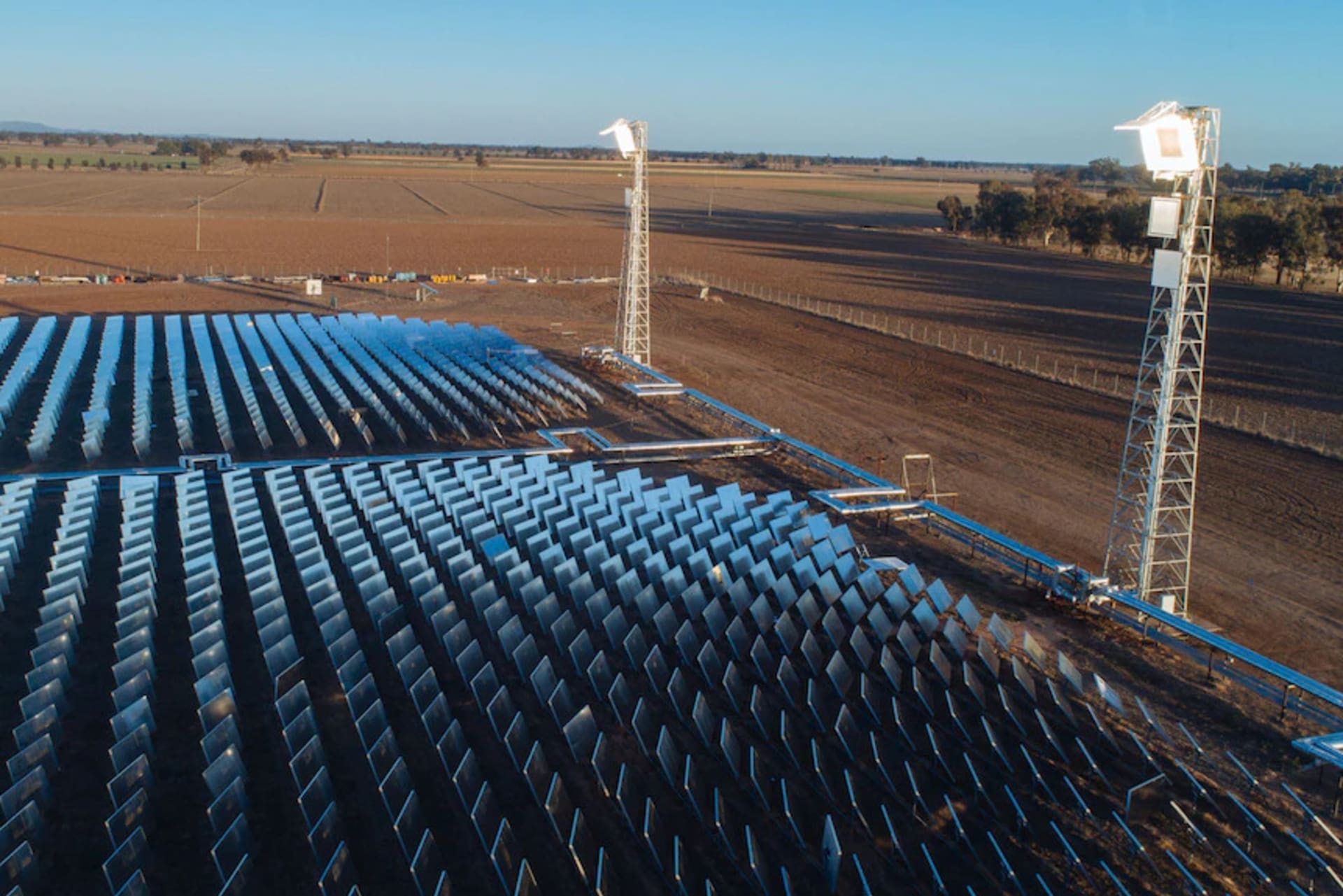 Navrhovaný solární termální projekt Vast Solar v Jižní Austrálii.