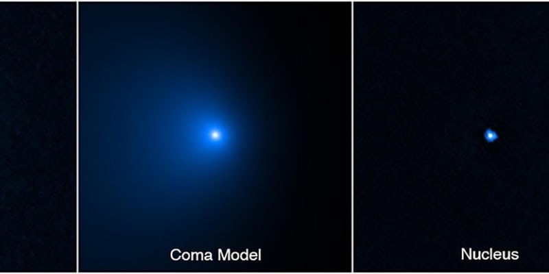 Takto vidí kometu Bernardinelli-Bernstein Hubbleův teleskop