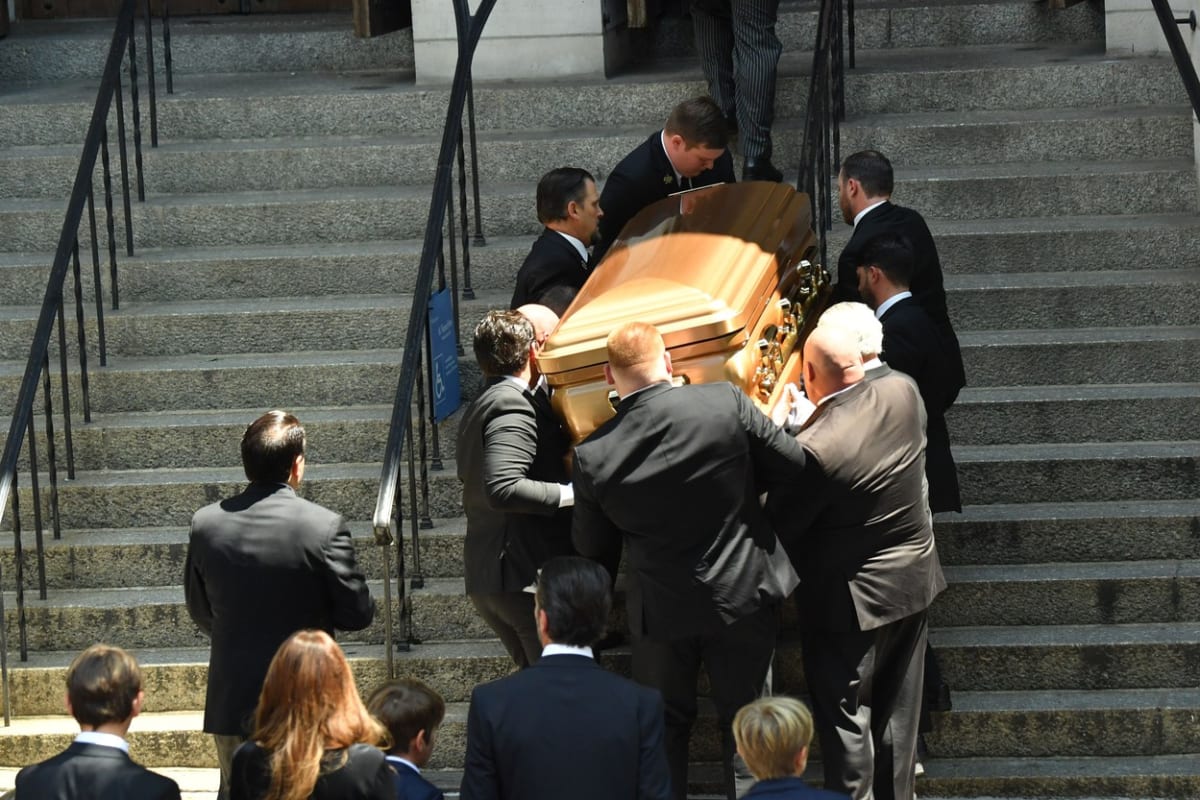 Pohřeb Ivany Trumpové se uskutečnil v katolickém kostele sv. Vincenta Ferrera na newyorském Manhattanu.