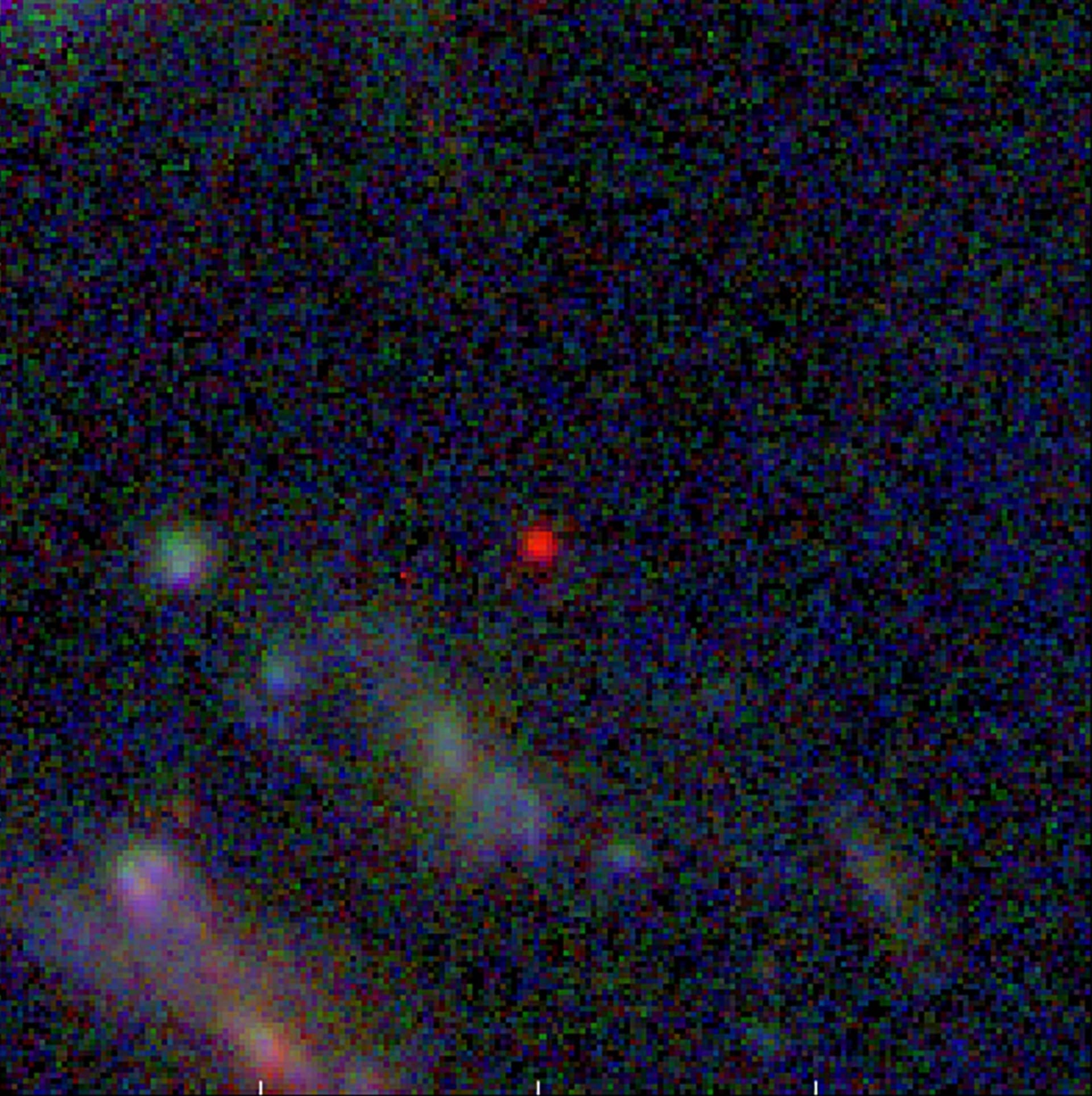 Nově objevená galaxie nesoucí označení GLASS-z13 překonává dosavadní „rekord“ asi o 100 milionů let.