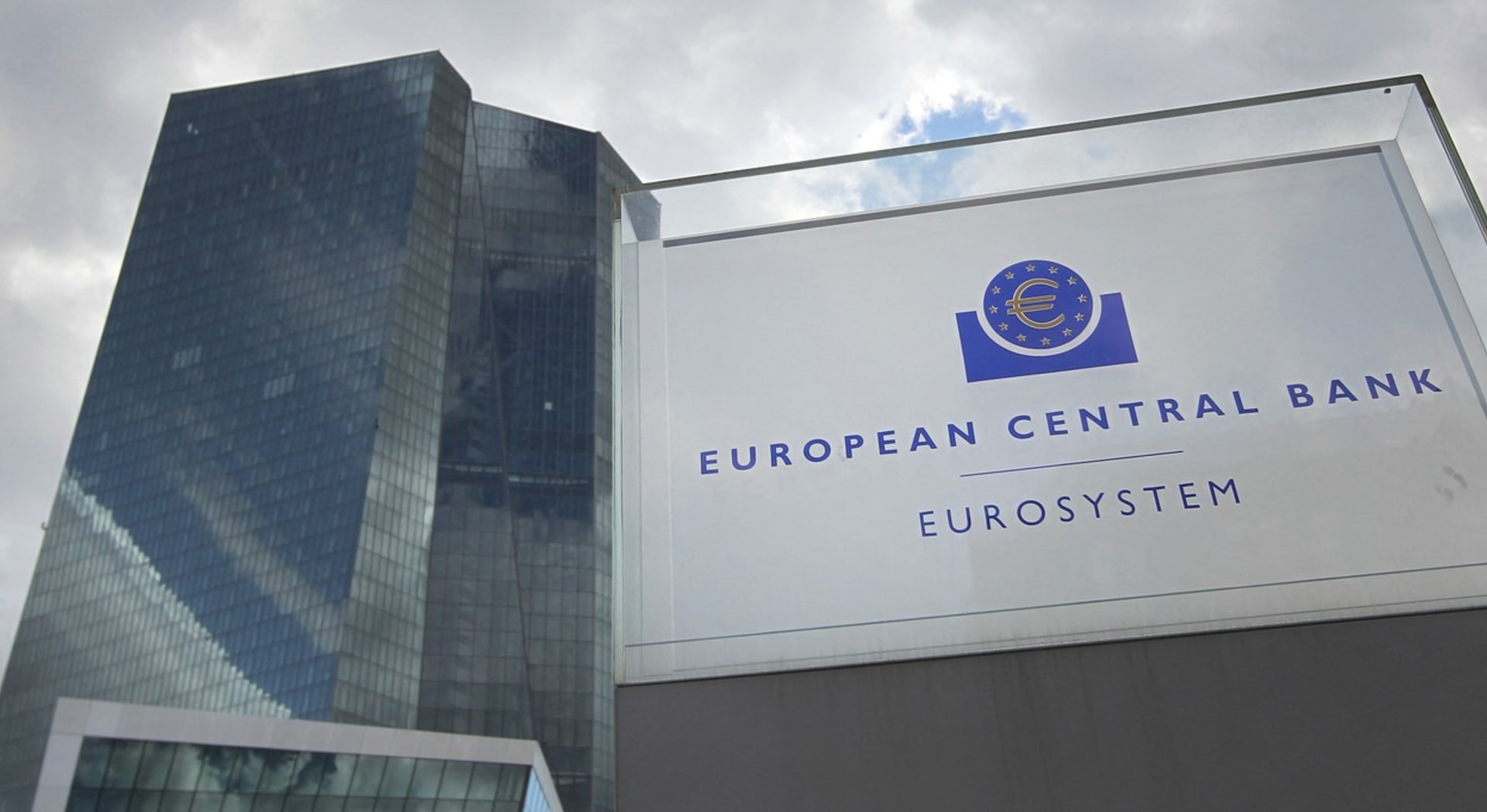 Ředitelství Evropské centrální banky v německém Frankfurtu.