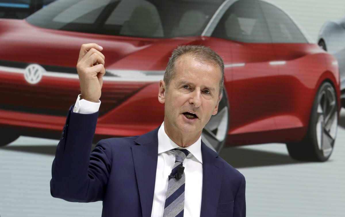 Odstupující šéf automobilky Volkswagen Herbert Diess