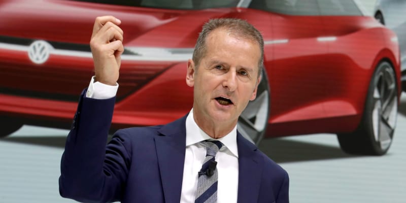 Odstupující šéf automobilky Volkswagen Herbert Diess