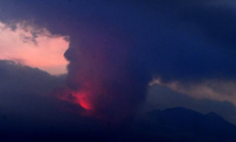 V Japonsku vybuchla sopka Sakuradžima
