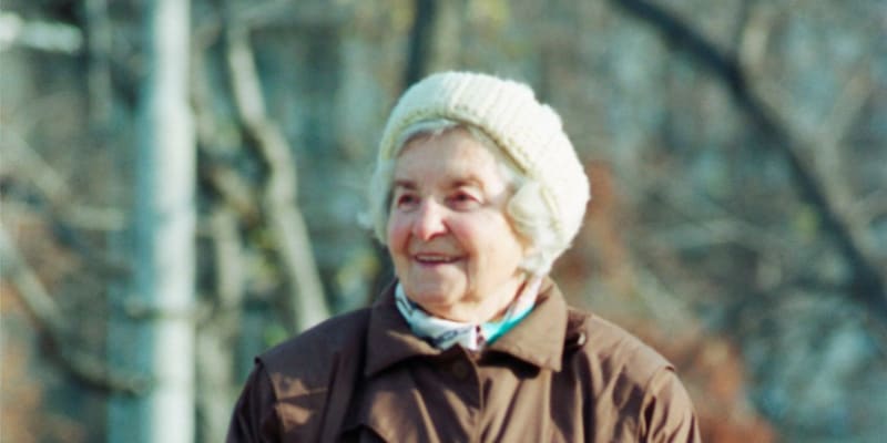 Jeden z posledních snímků. Milada Ježková zemřela 4. května 1994 před svými čtyřiaosmdesátými narozeninami. 