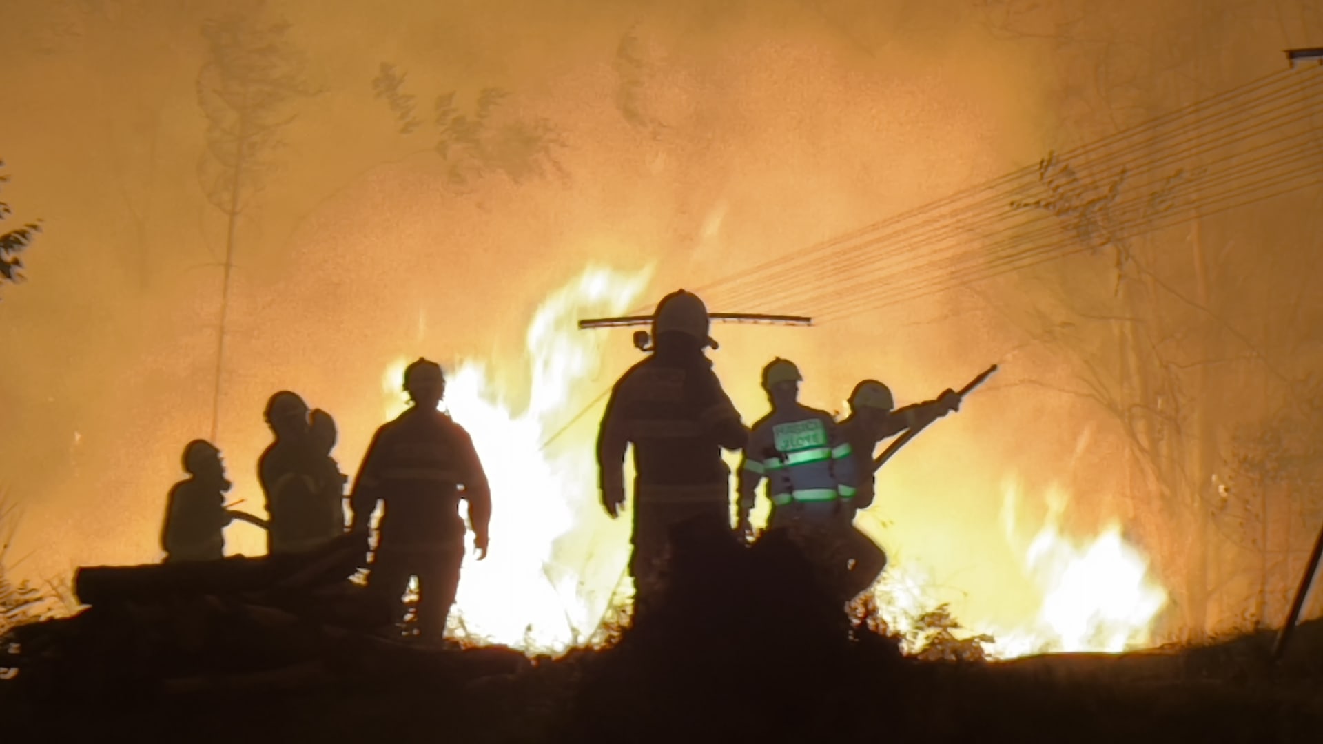 Stovkám hasičů v boji s požárem pomáhají také policisté či vojáci.