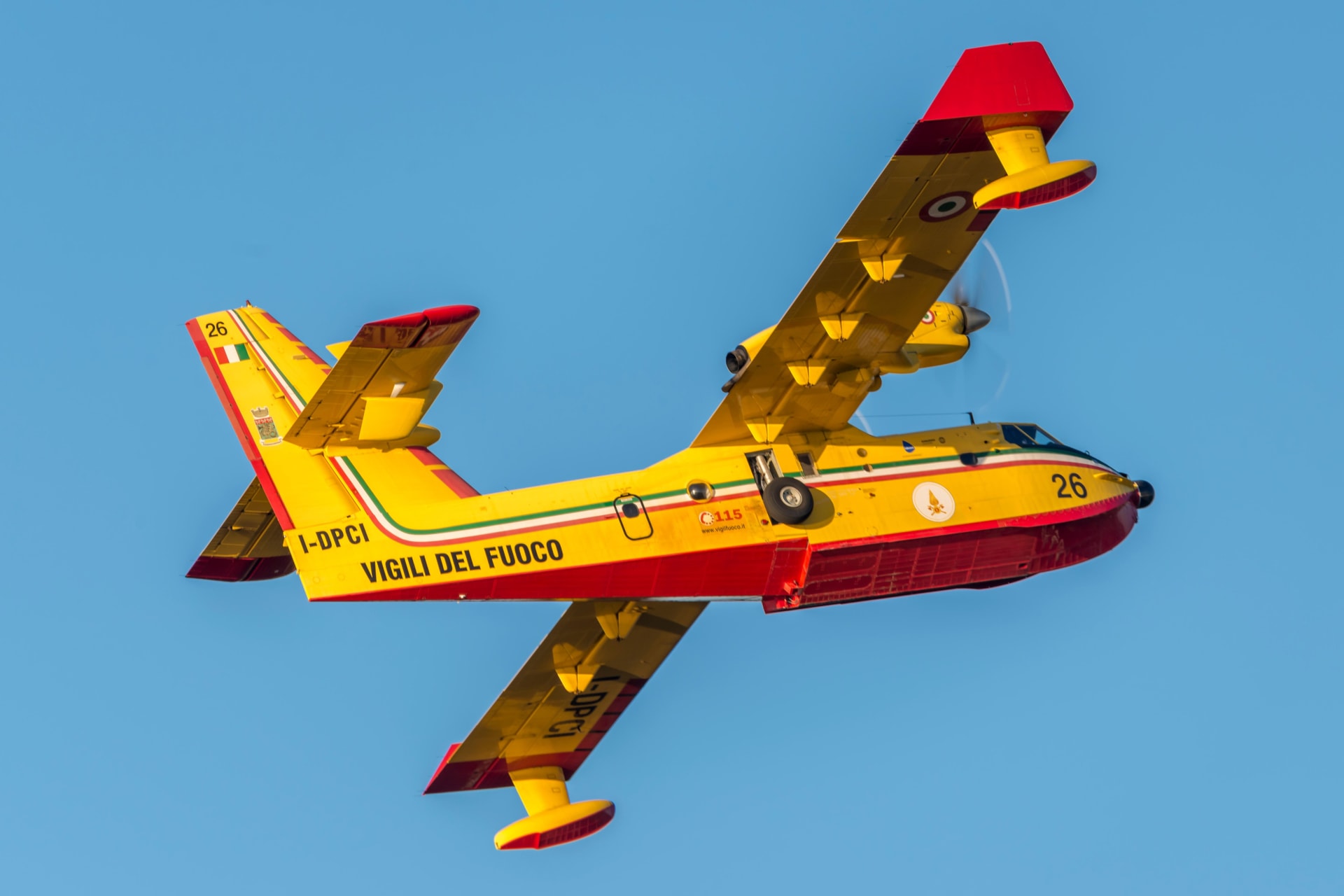 Letadlo Canadair CL-415 italských hasičů