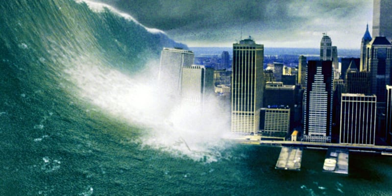 Obří tsunami ve filmu Drtivý dopad