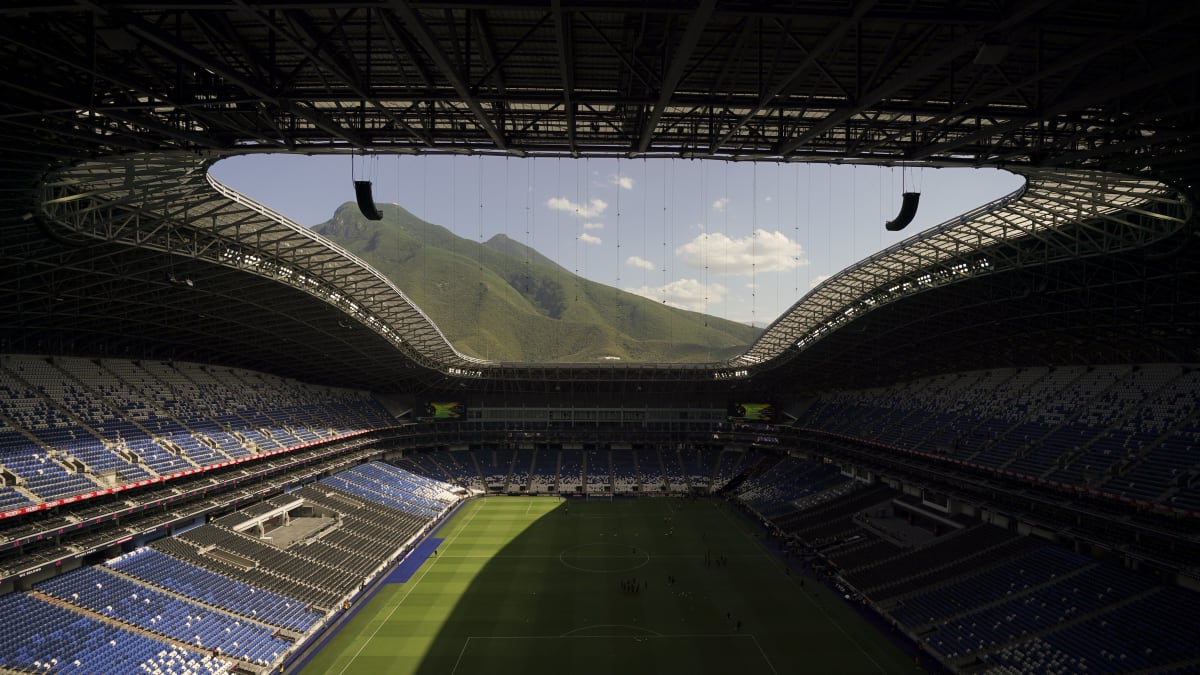 Estadio BBVA v mexickém Monterrey pojme 53 460 fanoušků.  