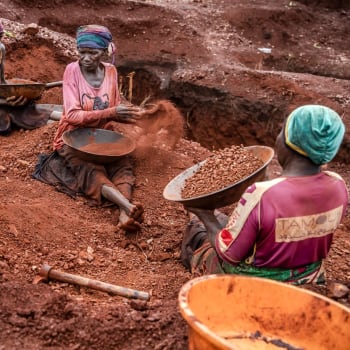 Těžba zlata v Africe