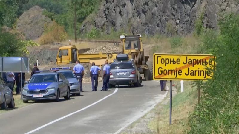K blokádě silnic docházelo v Kosovu i v srpnu.