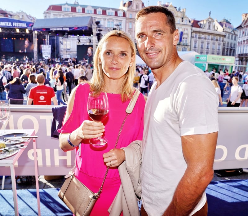 Roman Šebrle a jeho manželka Eva. 